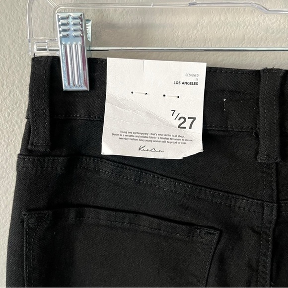 KanCan NEW High Rise Distressed Skinny Jeans Black Size 7/27 KC603BK - Picture 7 of 10